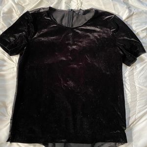 Ann Taylor Black Velvet shirt